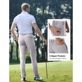 thumbnail image 2 of PULI Men’s Stretch Golf Pants Slim Fit Waterproof Tapered Work Casual Hiking & Travel Pants, 2 of 5