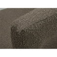 thumbnail image 2 of Maklaine Modern / Contemporary Rich Brown Boucle Fabric Bench, 2 of 8