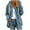 Blue, variant on Womens Coats Outerwear Winter Women's Zipper V-Neck Pullover Tops Long Sleeve Hooded Blouse Sweatshirt