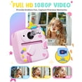 thumbnail image 6 of Prysyed Upgrade Kids Camera Instant Print, Christmas Birthday Gifts for Kids Age 3-9, 1080P Toddler Digital Camera, Pink, 6 of 7