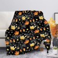 thumbnail image 1 of Leaves Print Throw Blanket Fall Thanksgiving Blankets Lightweight Cozy Warm, 1 of 6