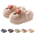 thumbnail image 2 of XIMIN Women's Mushroom Cute Cotton Slippers Lightweight Memory Foam Cartoon Fuzzy Plush Slippers Winter Warm Home Slippers Indoor Outdoor Shoes, 2 of 9