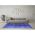 thumbnail image 3 of Ahgly Company Indoor Round Persian Blue Bohemian Area Rugs, 4' Round, 3 of 4