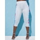 thumbnail image 2 of Leggings de encaje de gingham florales Rosegal Leggings de talla grande, 2 of 5