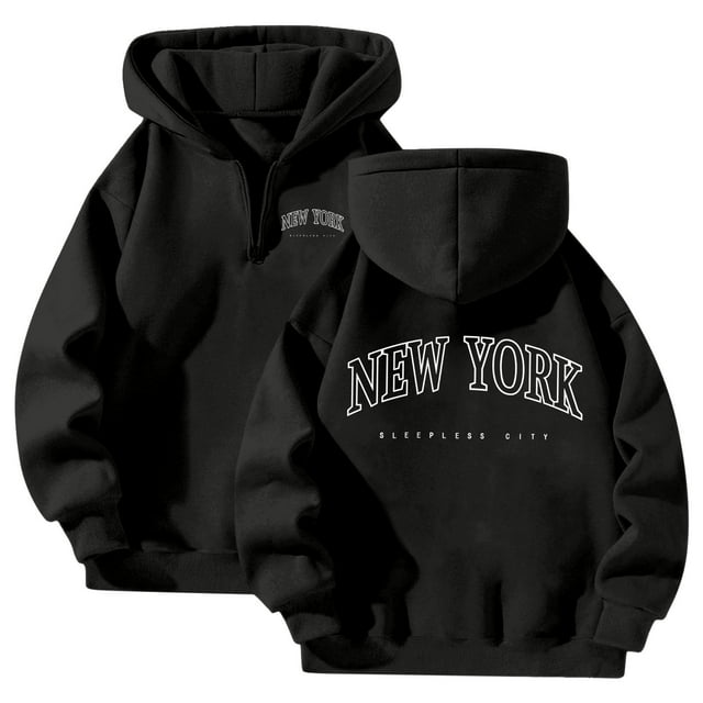 Women's Casual Zip Up Hoodie With Bow Print Pullover Sweatshirt For Daily Wear Spring Fall Winter Basic Outerwear