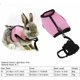 thumbnail image 5 of Juego de arnés de conejo de colores M/L para hámster, animales pequeños, chaleco de seguridad para mascotas con correa de plomo (L-rosa), 5 of 5