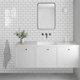 thumbnail image 5 of Lámina para salpicaduras Vamos Tile, brillante, color blanco puro, 5 of 9