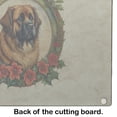 thumbnail image 3 of Leonberger Christmas Flowers Glass Cutting Board 12 in x 15 in, 3 of 5