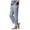 Blue, variant on GEWSEY Women Drawstring Striped Pants Loose Wide Leg Lounge Pants Casual Palazzo Pants Trousers with Pockets (Light Green, M)
