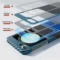 thumbnail image 5 of Aramid Fiber Case for Samsung Galaxy Z Flip 5 Case Aramid Fiber Thin Fit Slim Minimalist 6 FT Military Grade Drop Protection Case with Wireless Charging, Black&Blue, 5 of 12