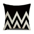 Black White Hugging Pillow Household Design Pattern Sand Pillow Silk