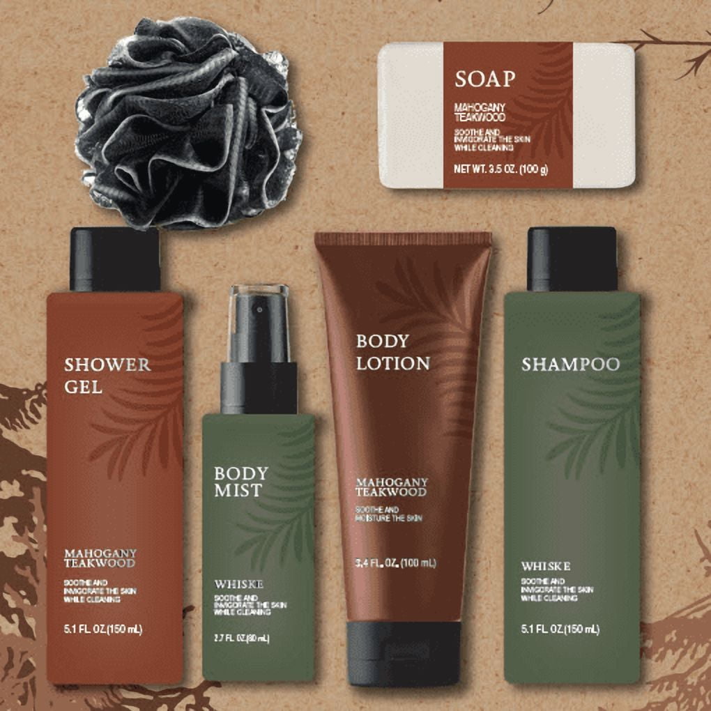 Men's bath gift Set, 7 pieces, adult
