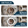 thumbnail image 6 of Unique Bargains Car Wheel Hub Centric Rings Durable Wheels Center Shaft Shock Absorbing Hubrings Silver Tone 4 Pcs Aluminum Alloy OD 84.1mm to ID 66.1 mm, 6 of 7