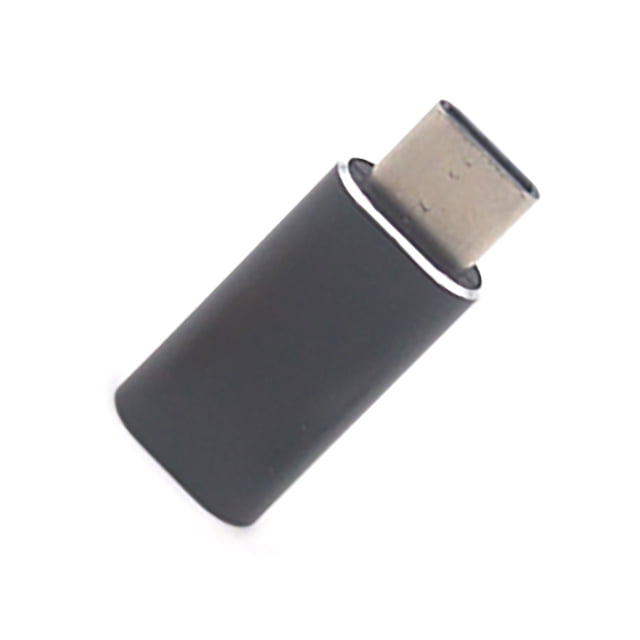 Cateissary Cable de teléfono tipo C Adaptador rápido Plata Oro Negro Convertidor Mini conector de datos para teléfonos inteligentes Accesorios al aire Teléfono y Comunicación Negro