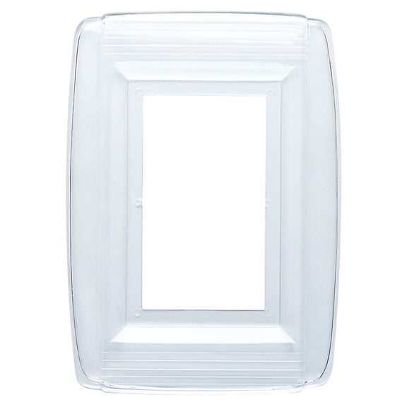 Westinghouse Clear 1 gang Plastic Wall Plate 1 pk