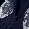 thumbnail image 3 of CHGBMOK Women's Zipper up Hoodie Gothic Butterfly Printing Hooded Sweatshirts Y2K Retro -Graphic Jacket Outwear, 3 of 5