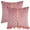 Pink, variant on Unique Bargains Velvet Throw Pillow Cover with Gold Striped Cushion Pink 18" x 18"
