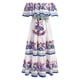 thumbnail image 3 of WILLBEST Vestidos Casuales Elegante Vestido Maxi Con Estampado Floral Rojo Y Hombros Descubiertos Para Mujer, 3 of 3