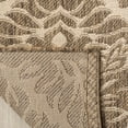 thumbnail image 4 of SAFAVIEH Linden Bryony Geometric Indoor/Outdoor Area Rug, Cream/Beige, 6'7" x 6'7" Round, 4 of 8