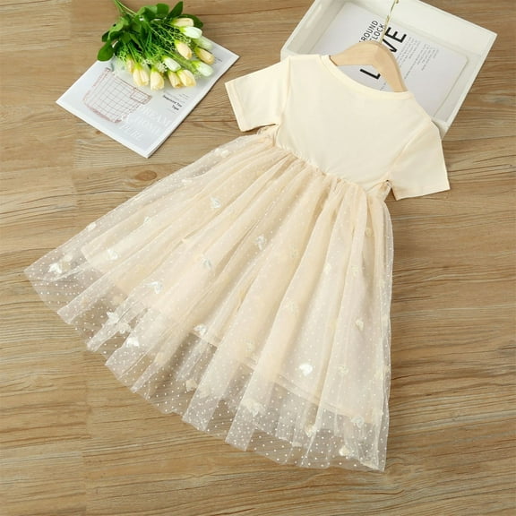 Aayomet Princess Dress Up Clothes For Little Girls Girls Ruffle Trim Bell Sleeve Tie Waist Fall Midi Fall Dress,Yellow 7-10 Years