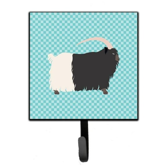 Carolines Treasures BB8061SH4 Welsh Black-Necked Goat Blue Check Leash or Key Holder