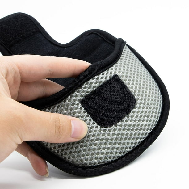 Durable Golf Putter Mallet Headcover, cubierta de cabeza de malla de nailon fácil de usar, palos de protección ligeros para hombres, mujeres, regalo gris Soledad Funda para putter de golf
