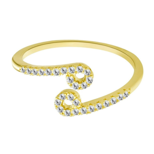 Anillos para mujer, regalos para mujer, anillo de las Doce Constelaciones, oro rosa galvanizado, diamante, anillo abierto para mujer, anillo para mujer