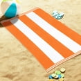 thumbnail image 5 of BNM Cabana Stripes Oversized Beach Towel, 34 x 64, Orange, 5 of 9