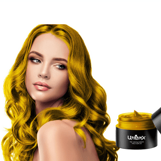 Hair Color Wax, Gold Temporary Modeling Hair Wax DIY Color Dye Styling  Cream Mud Instant Washable Beard Hairstyle Wax For Daily & Party Use 