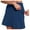 Dark Blue, variant on Women's Athletic Skorts Pleated High Waisted Solid Color Slim Sport Skirt Active Skirts for Woman with Pockets Beige,XL