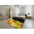 thumbnail image 4 of Ahgly Company Indoor Rectangle Patterned Orange Red Orange Area Rugs, 2' x 3', 4 of 6