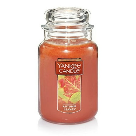 Yankee Candle Autumn Leaves Scented, Classic 22oz Large Jar Single Wick Aromatherapy Candle