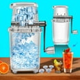 thumbnail image 4 of Maplenight Manual Ice Crusher Machine for Snow Cones & Slushies - Transparent Ice Shaver with Non-slip Handle & Openable Lid - Kitchen Aid Ice Shaver for Home & Commercial Use Clear, 4 of 8