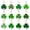 12 pcs, variant on 12 Pcs St Patrick S Day Shamrocks Ornament Decoration Mini Tree Good Luck Clover Hanging Bauble,St Patricks Day Decor,St Patricks Day Ornaments,St Patricks Day Tree Ornaments