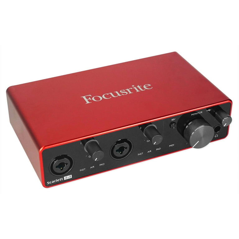 Focusrite SCARLETT 4I4 3rd Gen USB Audio Interface with Pro Tools