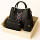 thumbnail image 4 of Juego De 4 Bolsas Informales De Lujo Para Mujer A La Moda Color Negro, 4 of 4