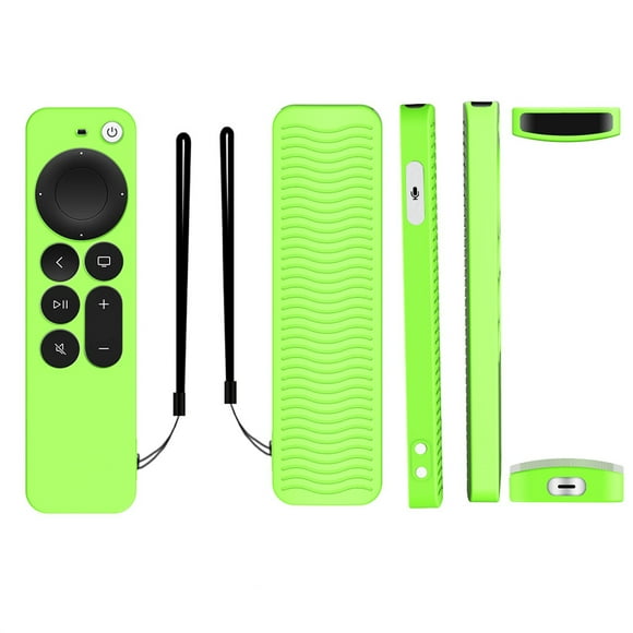 TopLLC For New TV 4K 6 Remote Case Silicone Lightweight Anti-Slip Shockproof