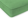 thumbnail image 2 of Jordan Manufacturing 47" x 17" Canvas Cucumber Green Solid Rectangular Outdoor Settee Swing Bench Cushion with Ties and Welt, 2 of 8