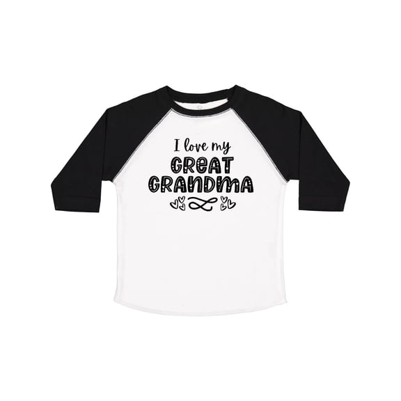Inktastic I Love My Great Grandma with Hearts Boys or Girls Toddler T-Shirt