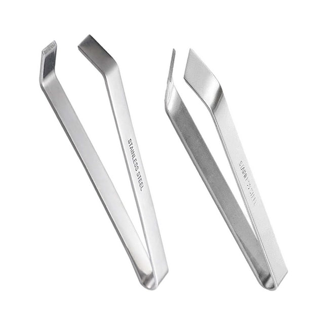 Pinzas para huesos de pescado, alicates multiusos fáciles de usar, herramienta de guarnición de Chef, pinzas planas e inclinadas manuales, alicate