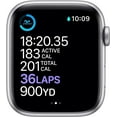 thumbnail image 5 of Restored Apple Watch Series 6 (GPS, 44 mm) Silver Aluminum Case with White Sport Band Bundle 5 Bonus Bands, Charging Stand, Screen Protector, & 2 amp charger (Refurbished), 5 of 13
