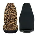 thumbnail image 4 of Uorisanigo Car Seat Cover, Soft Plush 2-Pack Brown Leopard Print Front Seat Covers for Truck,SUV,Sedan,Van, Summer Cool & Winter Warm, Easy Installation, Car Accessories, 4 of 7