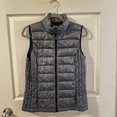 thumbnail image 1 of 32 Degrees Heat Vest Women's Blue Denim Lightweight Puffer Packable Zipper Pockets, 1 of 5