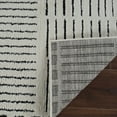 thumbnail image 3 of 4' X 6' Cream and Black Abstract Distressed Area Rug, 3 of 11