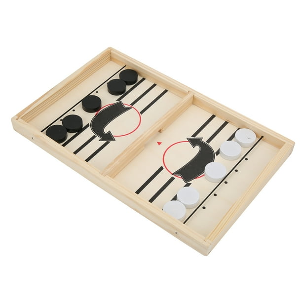 Juego De Hockey De Mesa Plegable, Tablero De Madera De 35x22 Cm, Para 2 Jugadores, Ideal Para Fiestas Y Viajes
