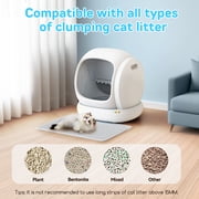 Osoeri 75L Smart Automatic Self-Cleaning Cat Litter Box, APP Control/Integrated Safety Protection,White