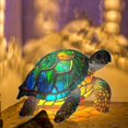 thumbnail image 2 of 3d Vintage Animal Table Lamp, Resin Stacked Night Light, Bohemian Resin Animal Table, 2 of 5