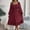 Wine, variant on Ayolanni Flutter Dresses for Women Plus Size Plus Size Green Long Sleeve Solid Maxi Dresses Dresses for Teens L