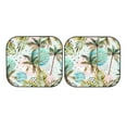 thumbnail image 3 of Uemuo Watercolor Palm Tree Printed 2 PCS Car Windshield Sun Shade, Auto Sun Heat and UV Rays Blocker, Foldable Automotive Front Window Sunshade Protector, 3 of 7