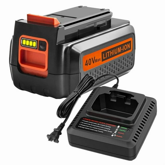 40V 3.6Ah LBX2040 Replacement for Black and Decker 40V Max Battery LBXR36 LBXR2036 LST540 LBX1540 LST136W with LCS40 LCS36 Fast Charger for Black Decker 40Volt Battery Charger